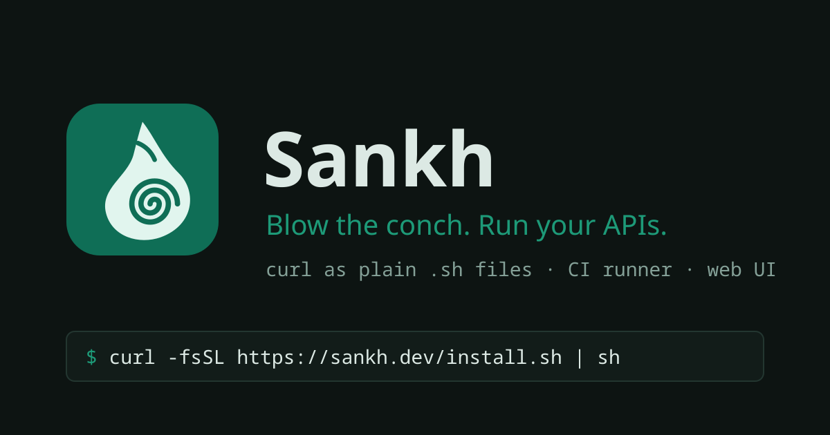 Sankh: plain-file API requests for CI and your browser